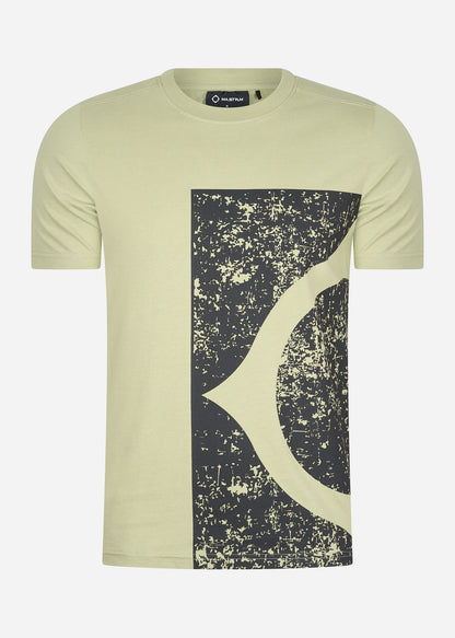 MA.Strum T-shirts  Stencil block print tee - tea 