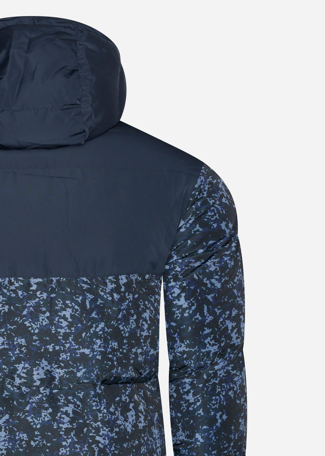 Lyle & Scott Jackets  Earth print wadded jacket - dark navy 