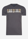 Barbour T-shirts  Thurso tee - asphalt amble 