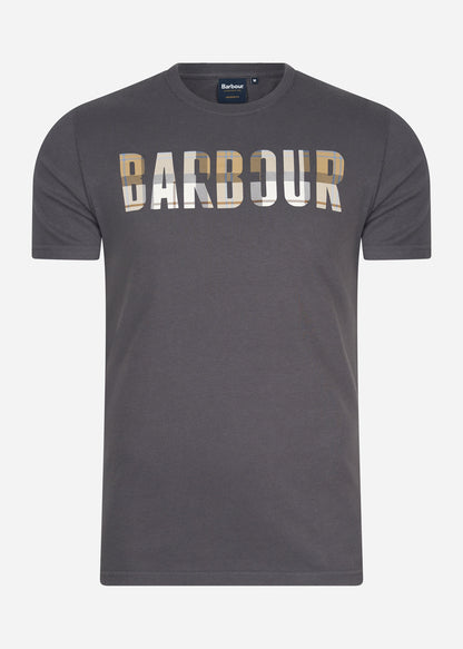 Barbour T-shirts  Thurso tee - asphalt amble 