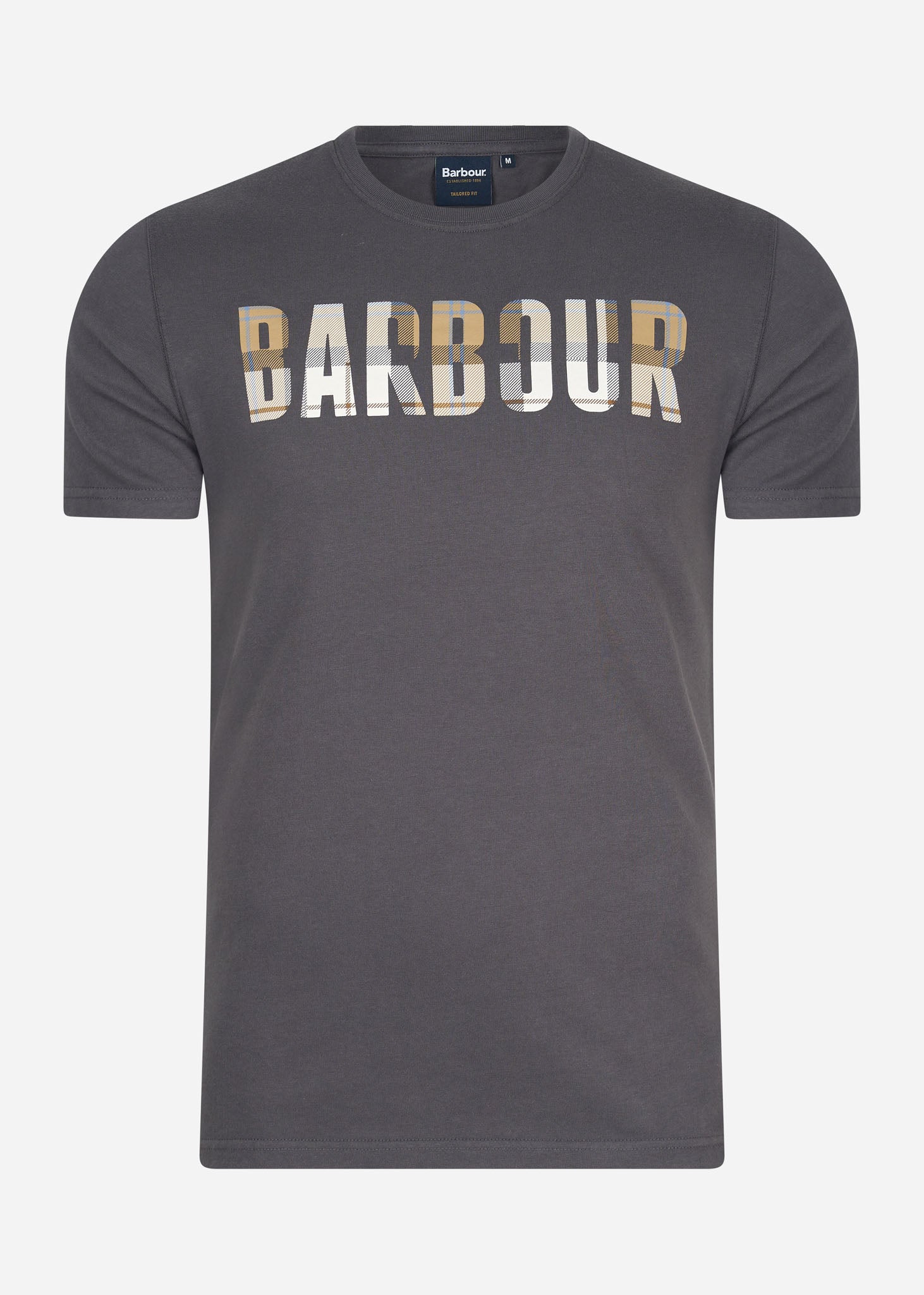 Barbour T-shirts  Thurso tee - asphalt amble 