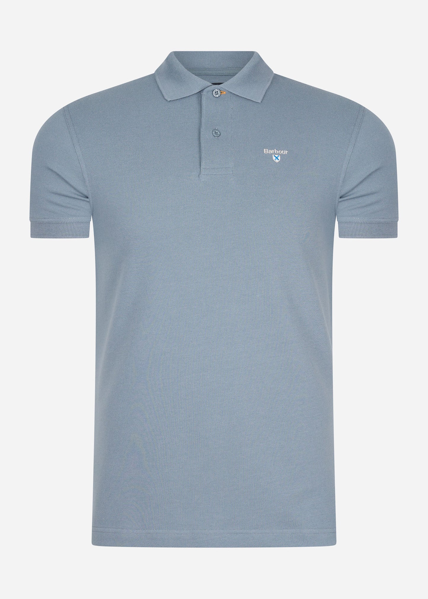 barbour sports polo washed blue