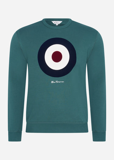 Ben Sherman Truien  Signature target sweat - ocean green 