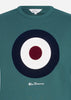 Ben Sherman Truien  Signature target sweat - ocean green 