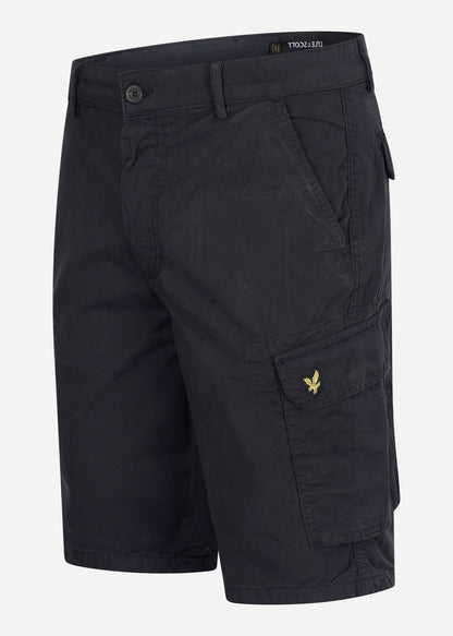 Lyle & Scott Korte Broeken  Wembley cargo short - jet black 