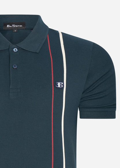 Ben Sherman Polo's  Vertical stripe polo - midnight 