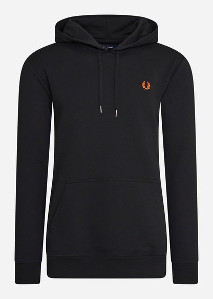 Fred Perry Hoodies  Laurel wreath hooded sweatshirt - black 