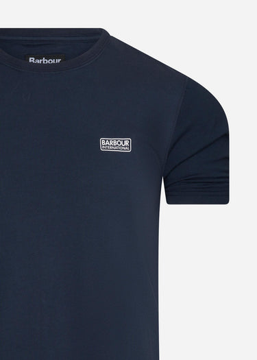Barbour International T-shirts  Essential small logo tee - navy 