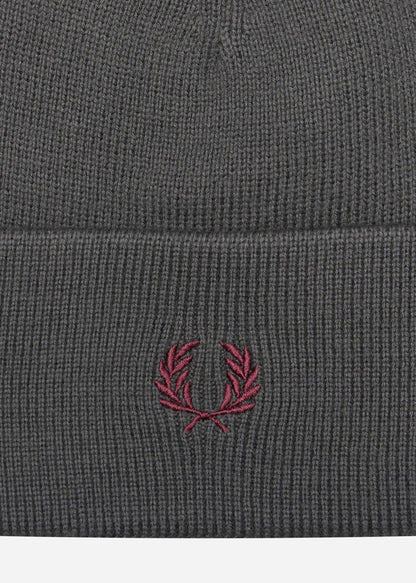 Fred Perry Mutsen  Merino wool beanie - gun metal 