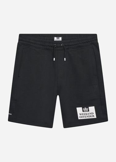 Weekend Offender Korte Broeken Action sweatshort - black