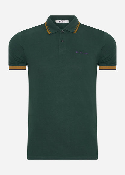 Ben Sherman Polo's  Signature polo - dark green 