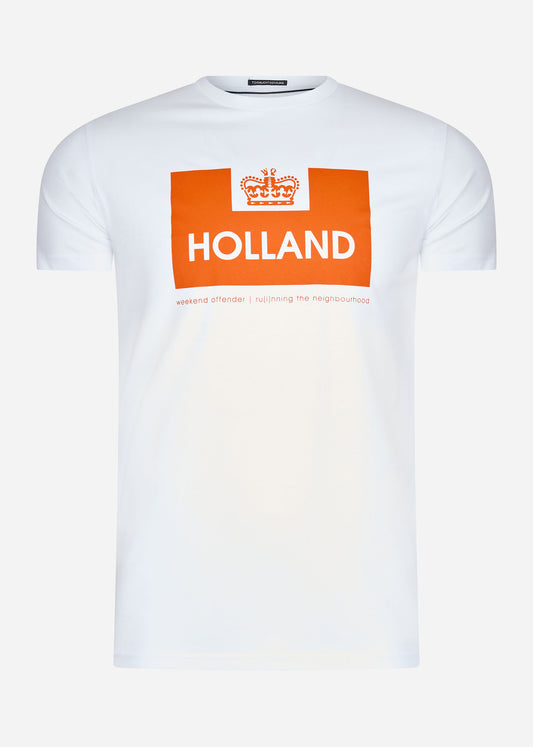 Weekend Offender Holland t-shirt white orange