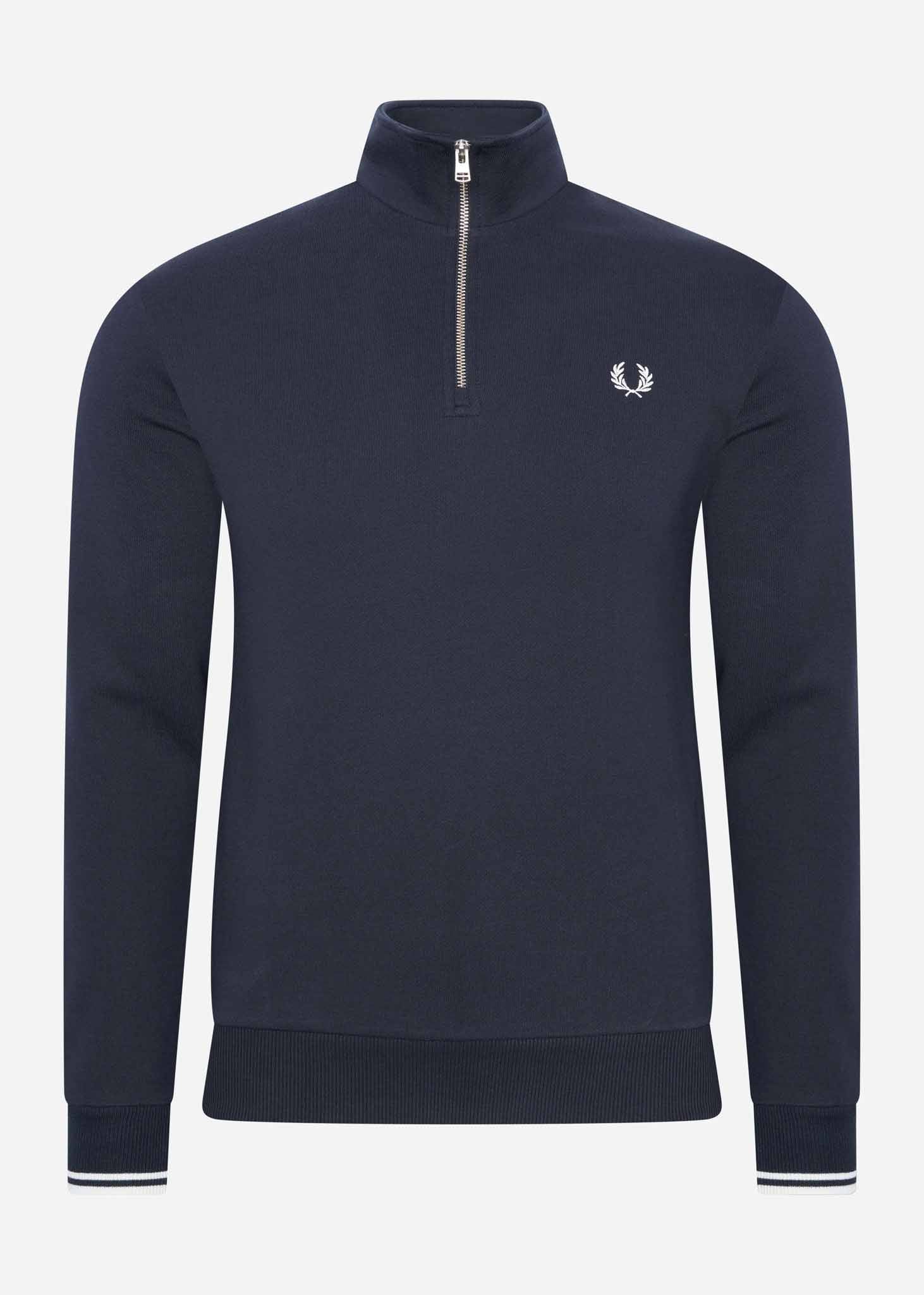 Fred Perry Truien  Half zip sweatshirt - navy 