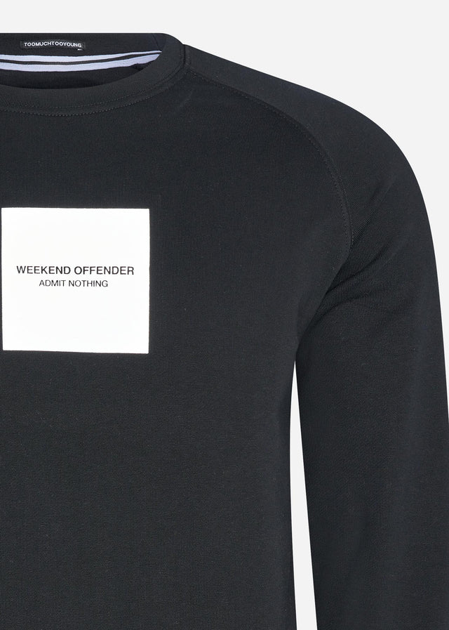 Weekend Offender Sweaters  WOAN reflective sweat - black 