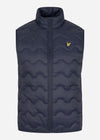 Lyle & Scott Bodywarmers  Crest quilted gilet - dark navy 