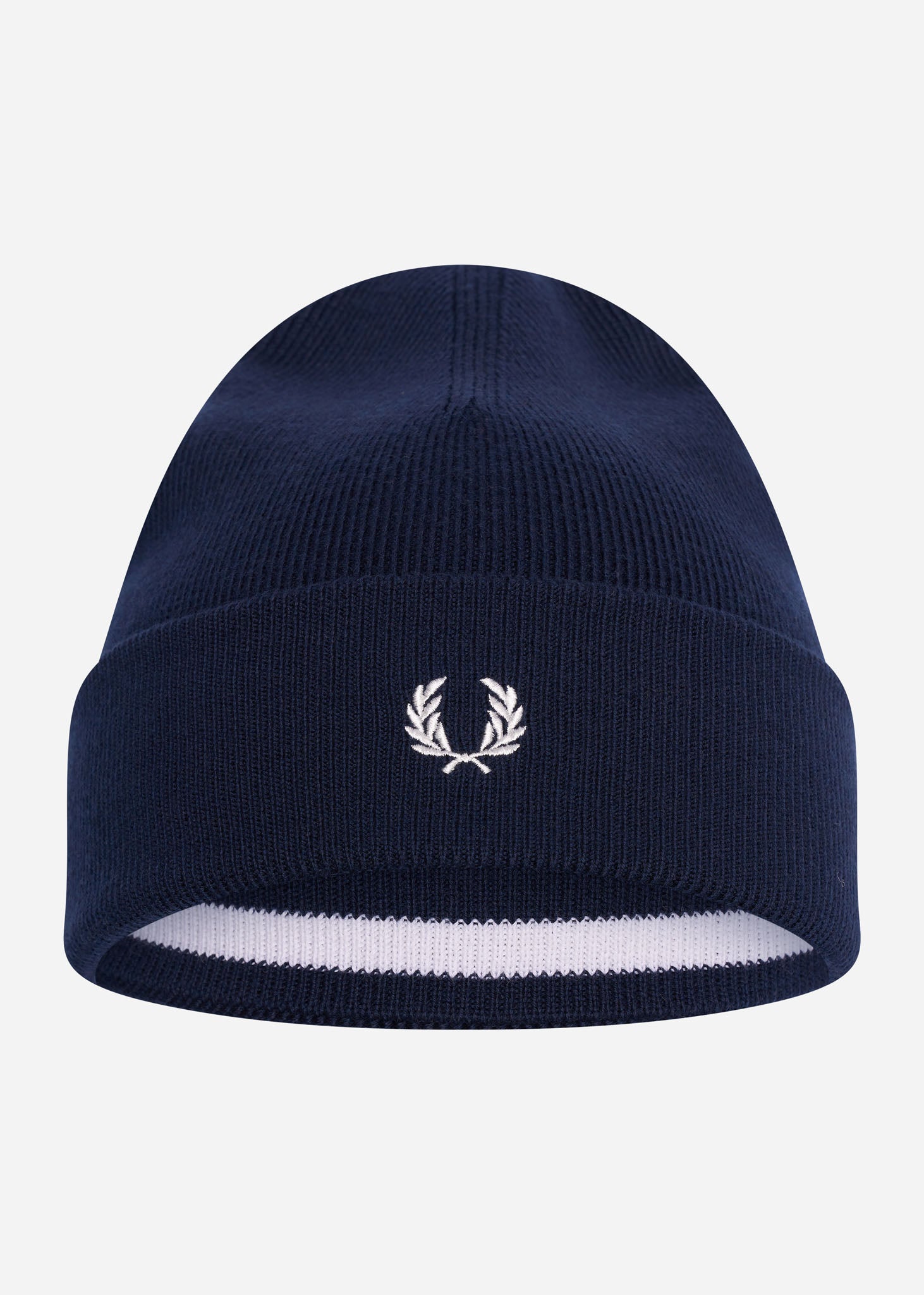 Fred Perry Mutsen  Merino wool beanie - navy snow white 