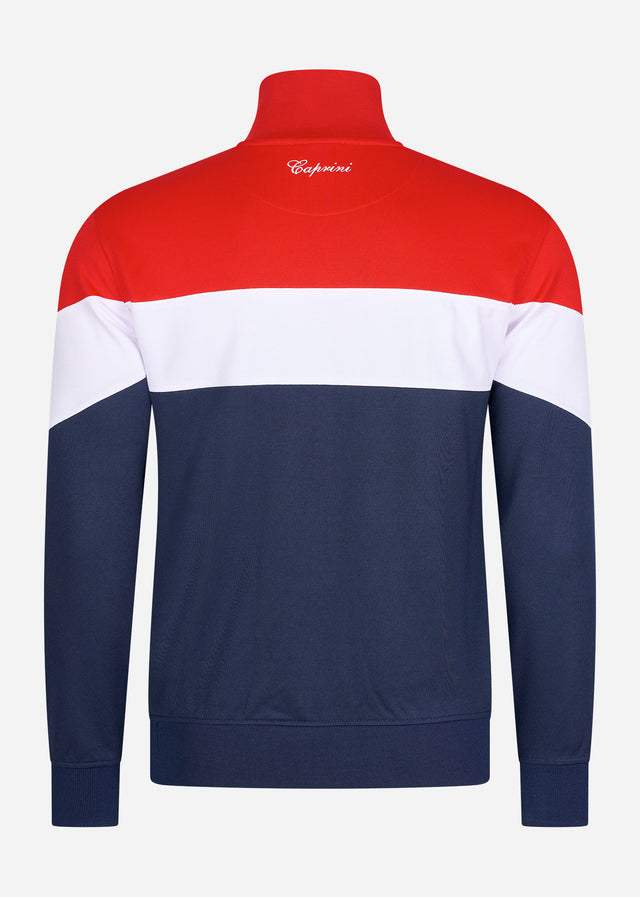 Ellesse Cardigans  Caprini track top - red navy white 
