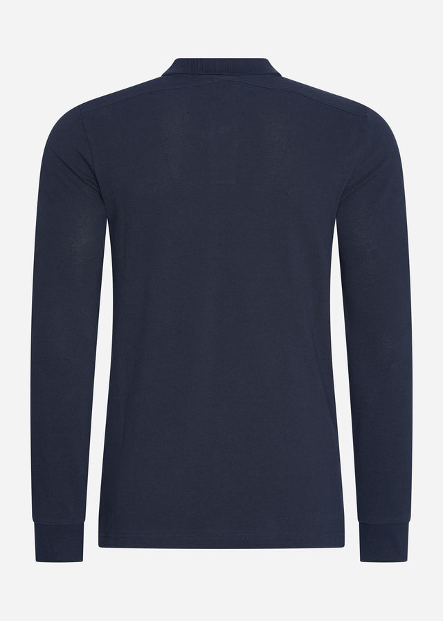 MA.Strum Long Sleeve Polos  LS pique polo - ink navy 
