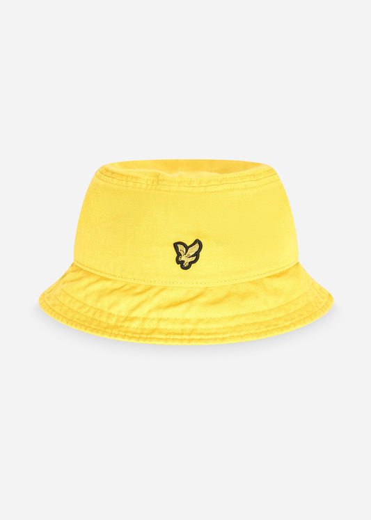 Cotton twill bucket hat - sunshine yellow - Lyle & Scott