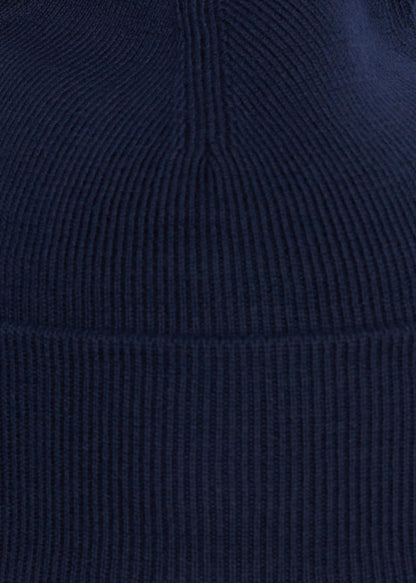 Fred Perry Mutsen  Merino wool beanie - navy snow white 