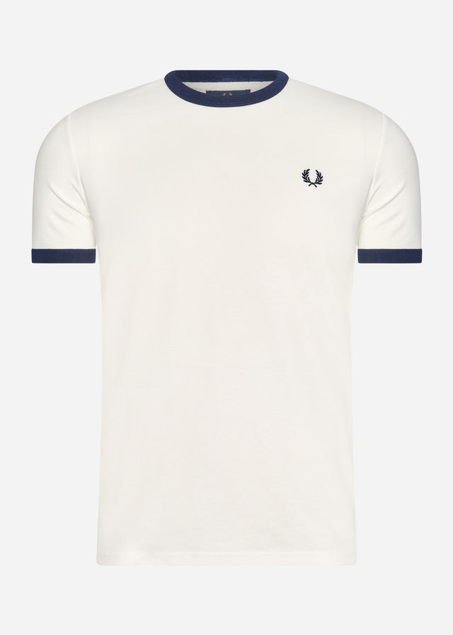 Fred Perry T-shirts  Taped ringer t-shirt - snow white 