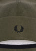 Fred Perry Mutsen  Merino wool beanie - uniform green 