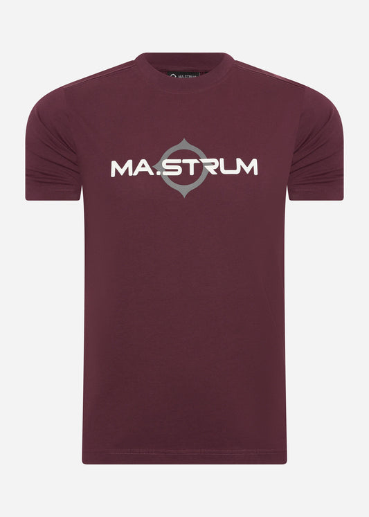 mastrum t-shirt burgundy red