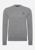 Fred Perry Truien  Classic crew neck jumper - grey marl 