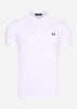 Fred Perry Polo's  Plain Fred Perry polo shirt - white 