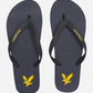 lyle and scott slippers navy