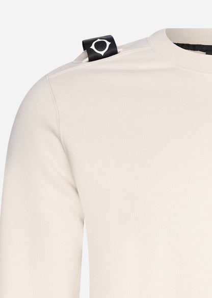 MA.Strum Truien  Core crew sweat - aluminium 