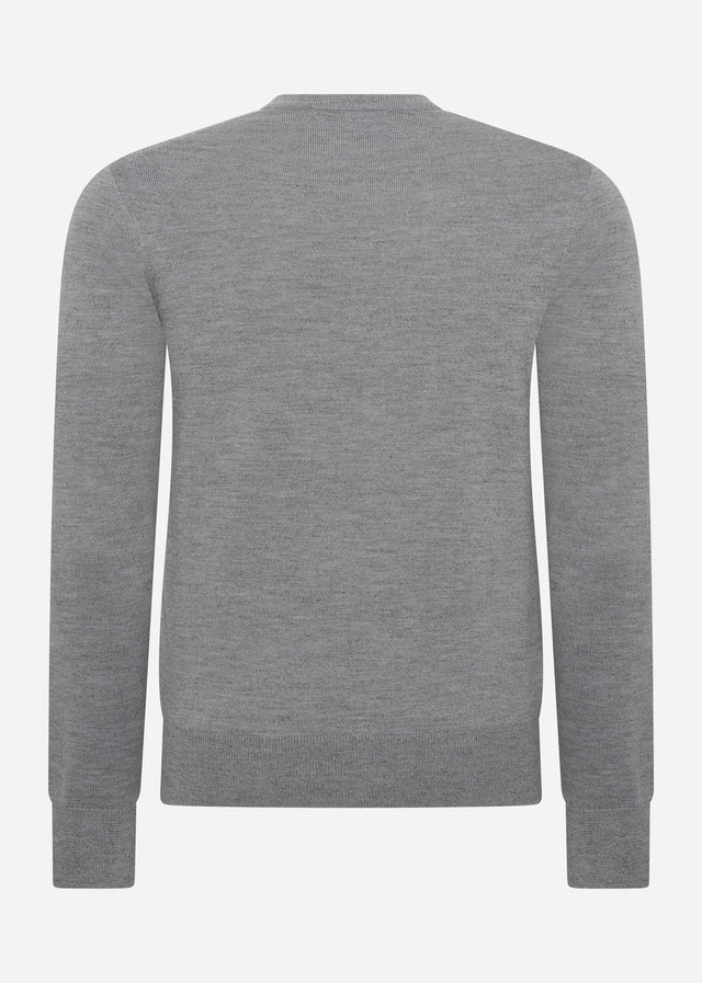 Fred Perry Sweaters  Classic crew neck jumper - grey marl 