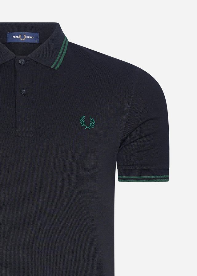 Fred Perry Polos  Twin tipped fred perry shirt - black ivy 