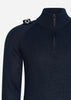 MA.Strum Truien  Quarter zip knit - ink navy 