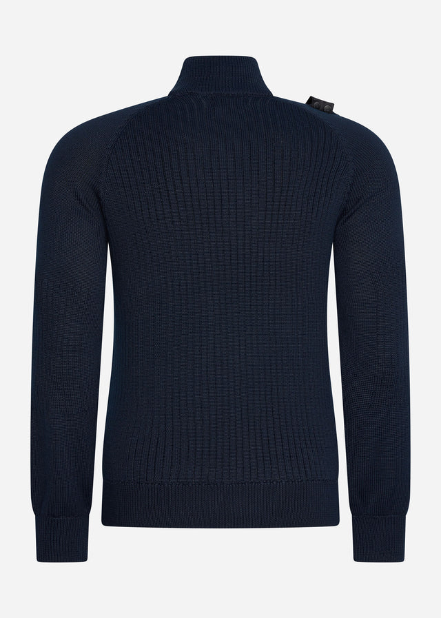 MA.Strum Sweaters  Quarter zip knit - ink navy 