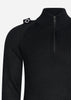 MA.Strum Truien  Quarter zip knit - jet black 