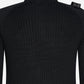 mastrum quarter zip knitwear trui zwart
