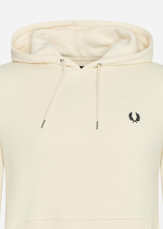 Fred Perry Hoodies  Tipped hooded sweatshirt - ecru 