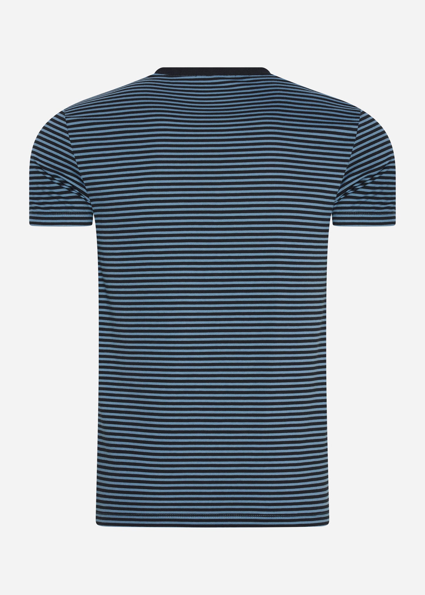 Two colour stripe t-shirt - ash blue