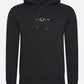 Embroidered hooded sweatshirt - black