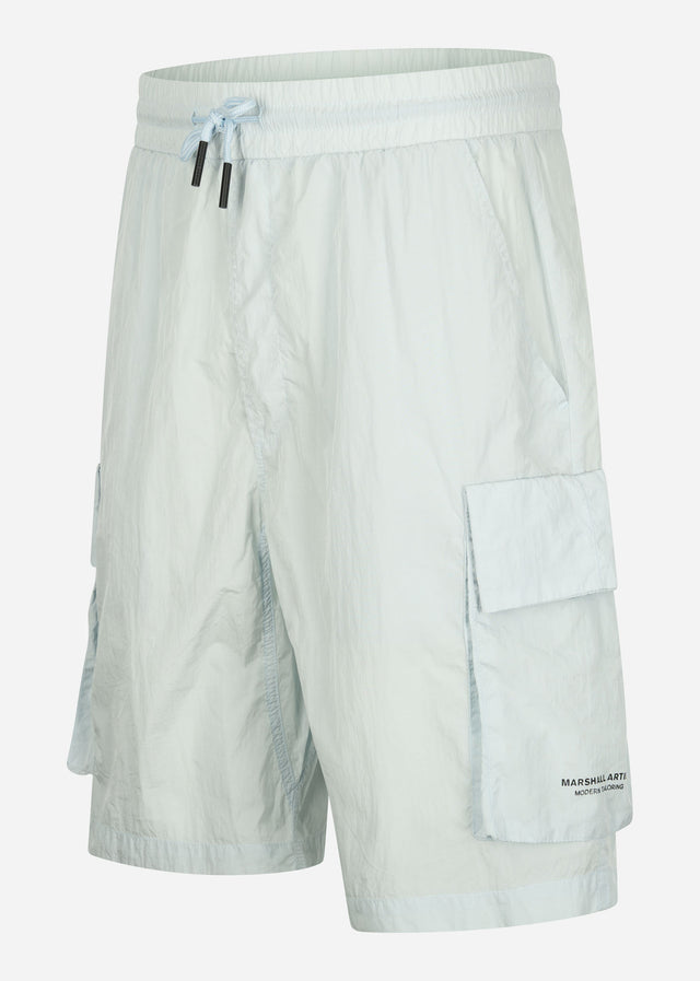 Marshall Artist Shorts  Krinkle nylon cargo short - dolphin grey 