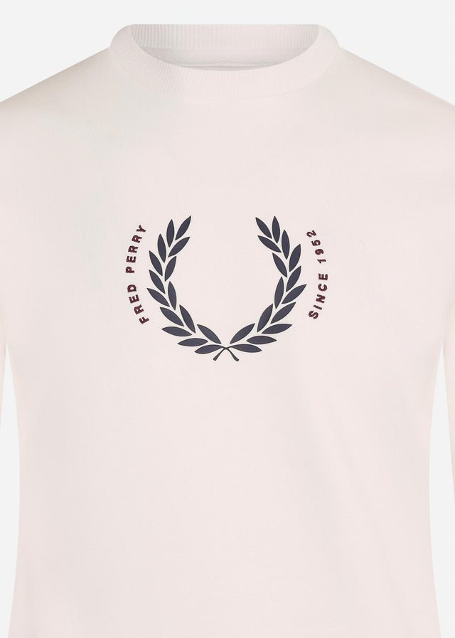 Fred Perry Sweaters  Laurel wreath sweatshirt - snow white 
