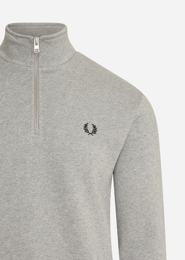 Fred Perry Sweaters  Half zip sweatshirt - steel marl 