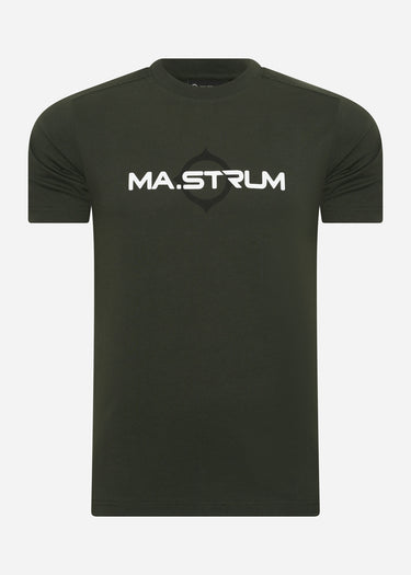 MA.Strum T-shirts  SS logo print tee - oil slick 