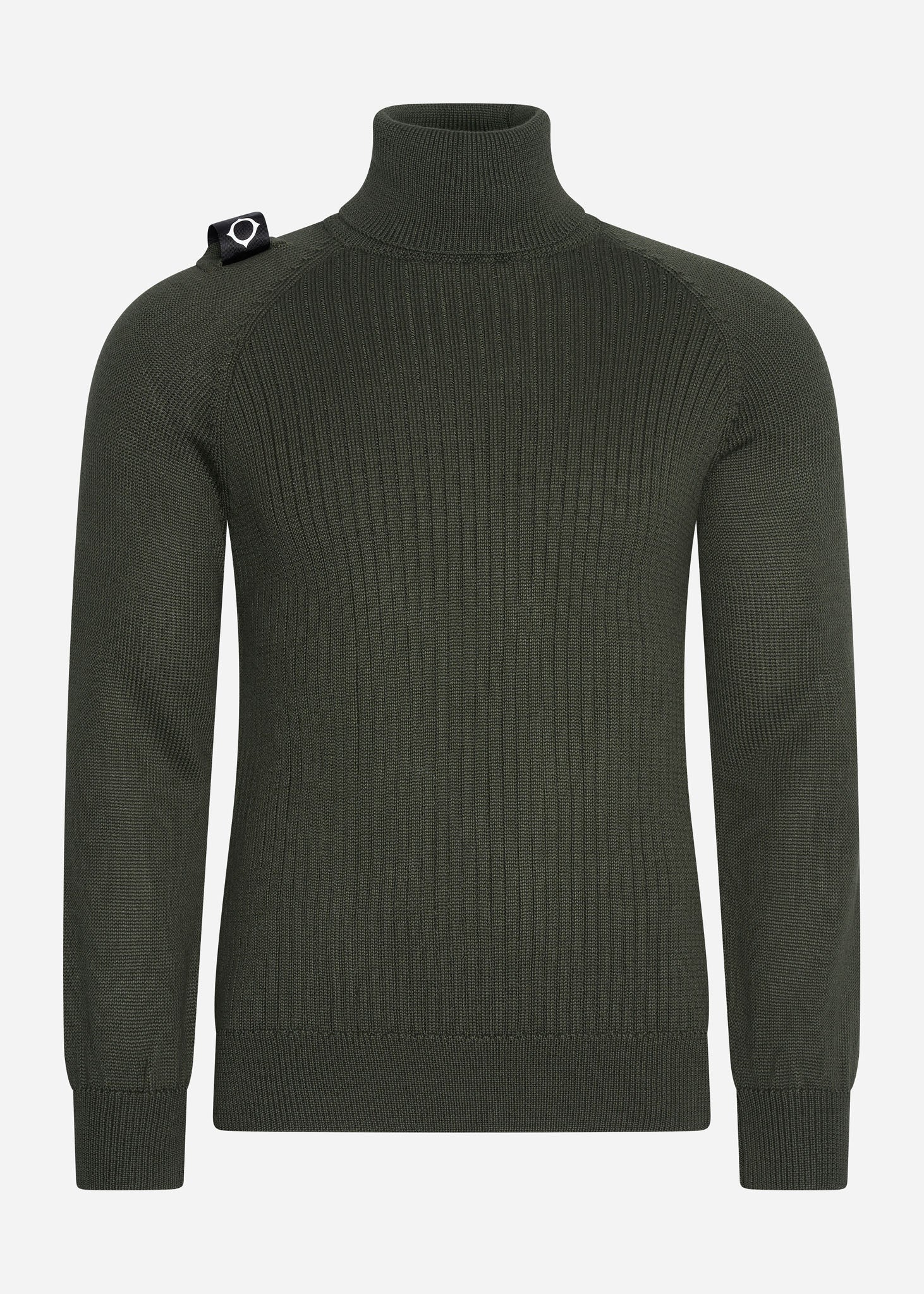 MA.Strum Truien  Roll neck knit - oil slick 