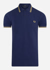 Fred Perry Polo's  Twin tipped fred perry shirt - french navy 