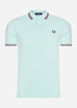 Fred Perry Polo's  Twin tipped fred perry shirt - brighton blue aubergine mahogany 