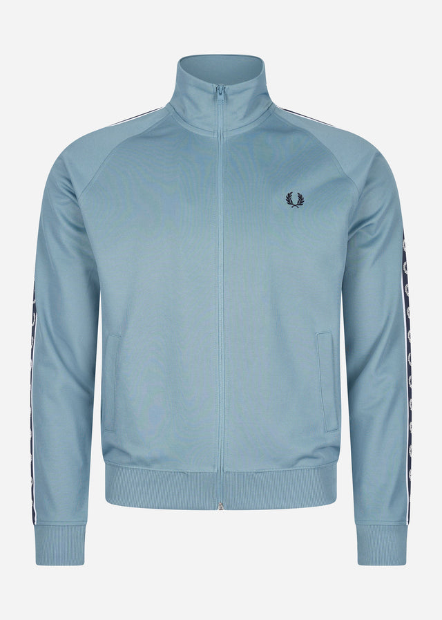 Fred Perry Cardigans  Contrast tape track jacket - ash blue navy 
