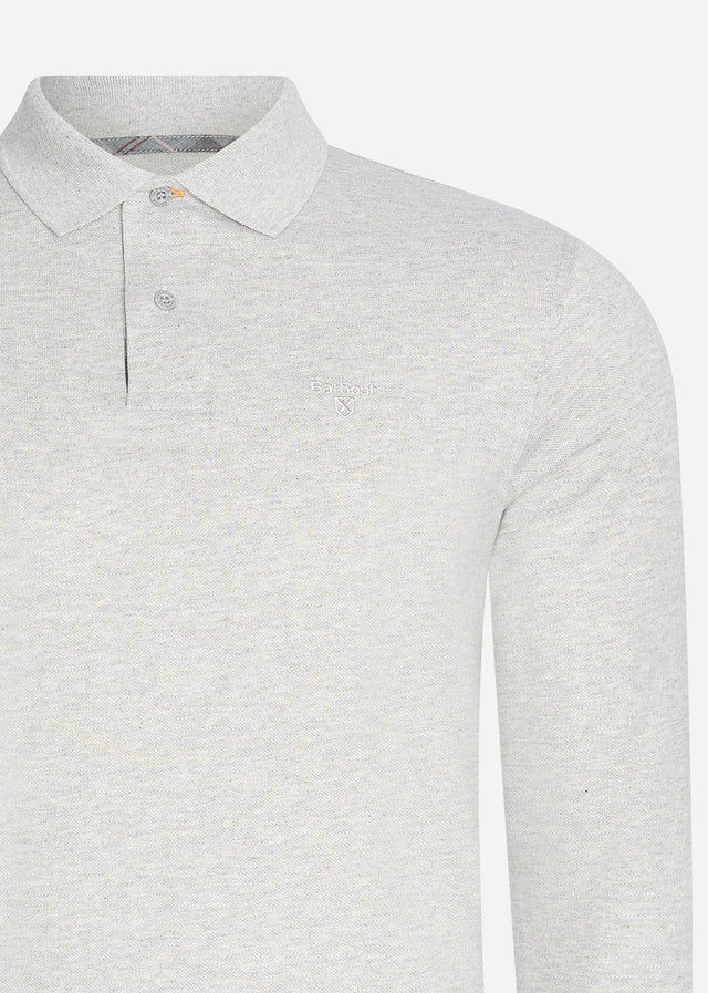 Barbour Long Sleeve Polos  Essential l/s sports polo - grey 