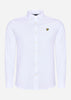 Lyle & Scott Overhemden  Cotton linen shirt - white 